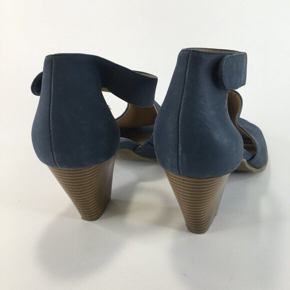 Giani Bernini Vira Blue Leather Sandals Size 9.5M - Picture 7 of 11